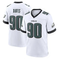CAdoa P.Eagles #90 Jordan Davis Player White Game Home Stitched Jerseys