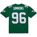 CAdoa P.Eagles #96 Clyde Simmons Mitchell & Ness Kelly Green Legacy Replica Jersey