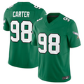 CAdoa P.Eagles #98 Jalen Carter Green Alternate Vapor F.U.S.E. Limited Stitched American Stitched Jerseys