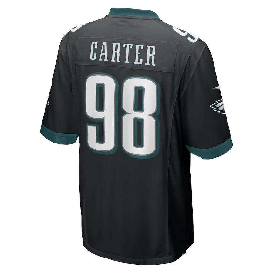 CAdoa P.Eagles #98 Jalen Carter Player Black Alternate Game Stitched Jerseys