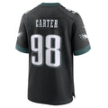 CAdoa P.Eagles #98 Jalen Carter Player Black Home Game Stitched Jerseys