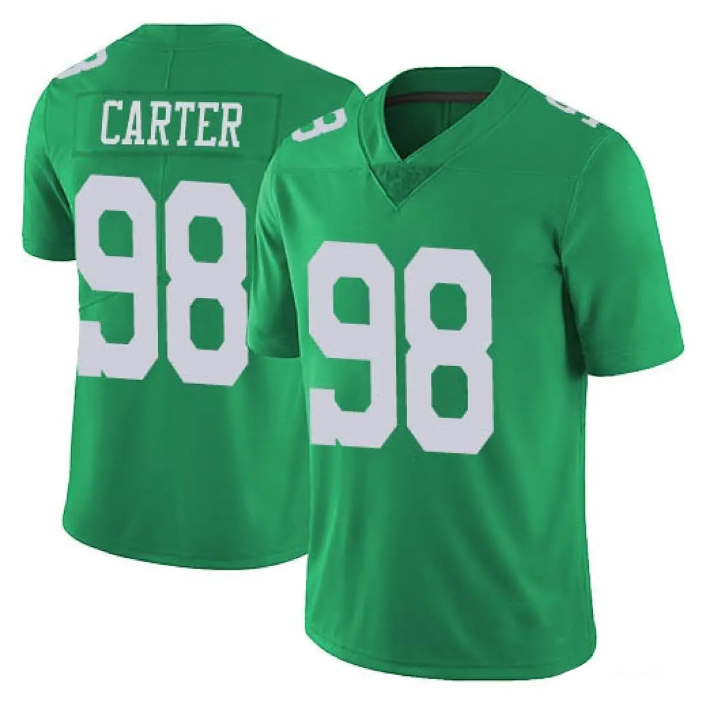 CAdoa P.Eagles #98 Jalen Carter Player Green Limited Vapor Untouchable Home Game Stitched Jerseys