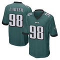 CAdoa P.Eagles #98 Jalen Carter Player Team Color Green Home Game Stitched Jerseys