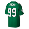 CAdoa P.Eagles #99 Jerome Brown Mitchell & Ness Kelly Green Big & Tall 1990 Retired Player Replica Stitched Puhic Jersey