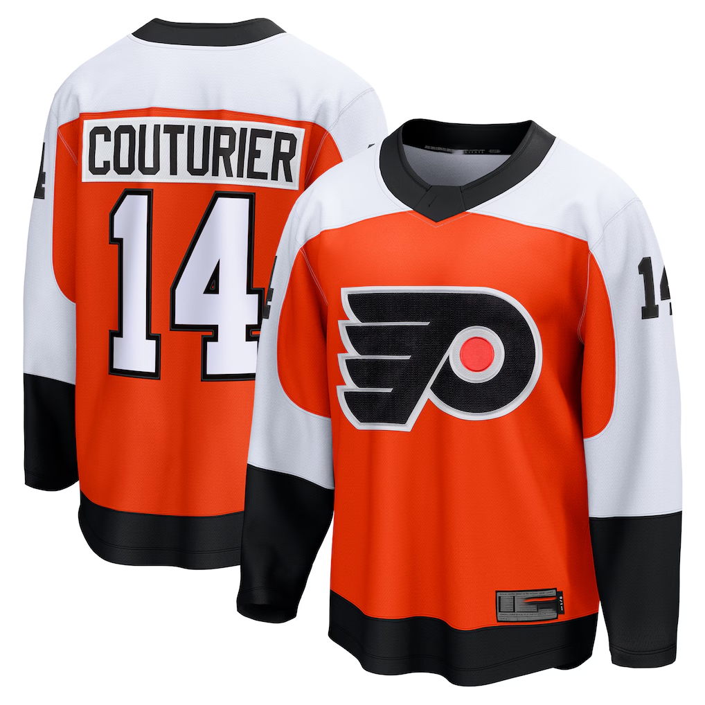 CAdoa P.Flyers #14 Sean Couturier Orange Home Breakaway Jerseys