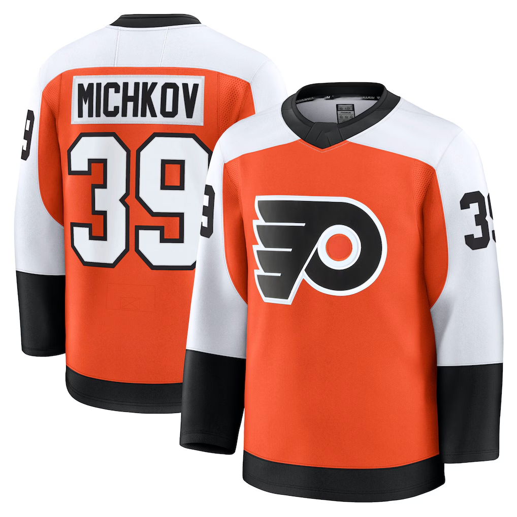 CAdoa P.Flyers #39 Matvei Michkov Orange Home Premium Jerseys
