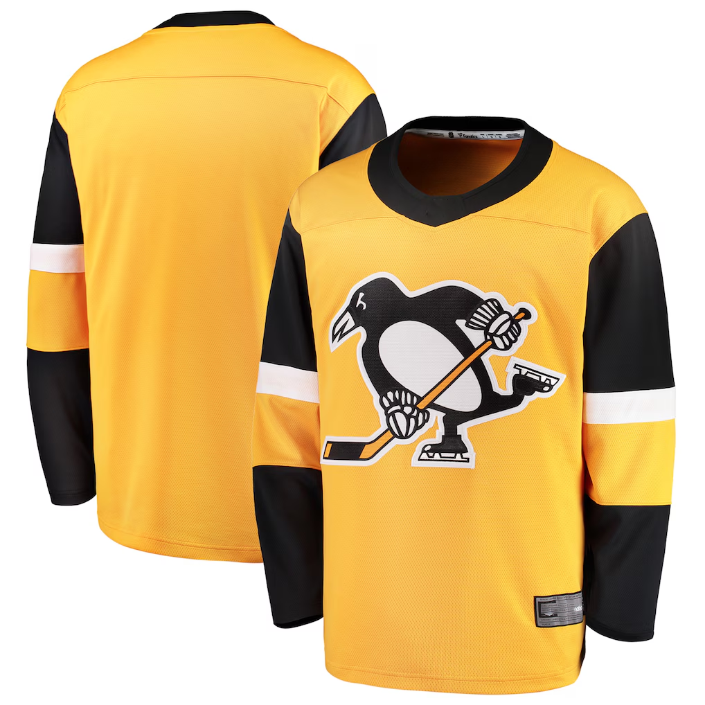 CAdoa P.Penguins Gold Alternate Breakaway Jerseys