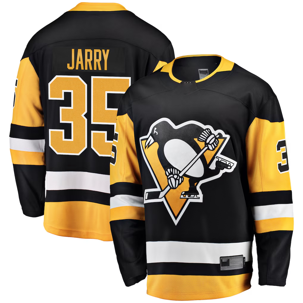 CAdoa P.Penguins #35 Tristan Jarry Black Home Breakaway Player Jerseys