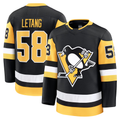 CAdoa P.Penguins #58 Kris Letang Black Home Premium Jerseys