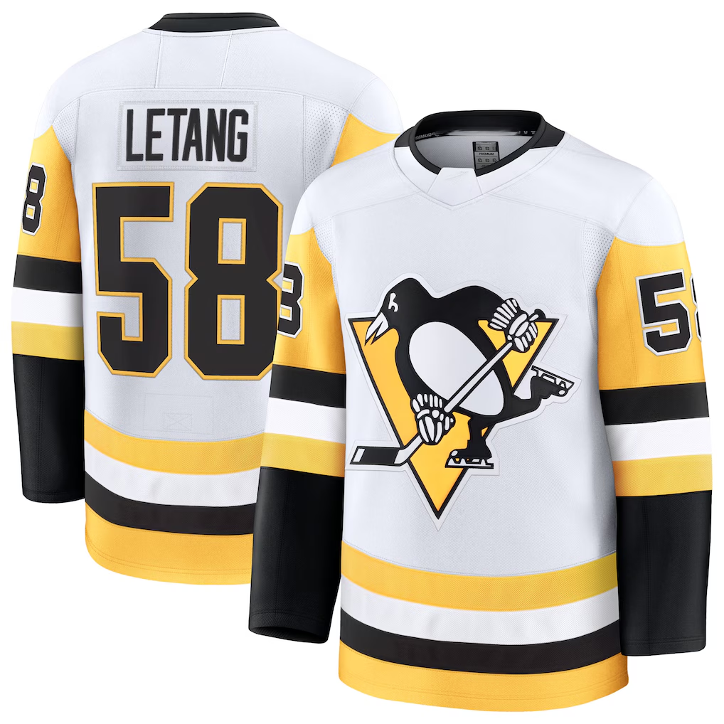 CAdoa P.Penguins #58 Kris Letang White Premium Jerseys
