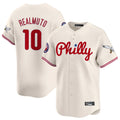 CAdoa P.Phillies #10 J.T. Realmuto Player Cream Phillies & Eagles Vapor Premier Limited Stitched Jerseys
