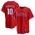CAdoa P.Phillies #10 J.T. Realmuto Player Red Home Game Stitched Jerseys