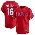 CAdoa P.Phillies #16 Brandon Marsh Player Red Home Limited Stitched Jerseys