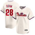 CAdoa P.Phillies #28 Alec Bohm Player Cream Home Limited Stitched Jerseys
