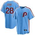 CAdoa P.Phillies #28 Alec Bohm Player Light Blue Home Game Stitched Jerseys