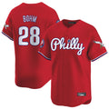 CAdoa P.Phillies #28 Alec Bohm Player Red Phillies & Eagles Vapor Premier Limited Stitched Jerseys