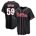 CAdoa P.Phillies #59 Jhoan Duran Player Black Fashion Out Home Game Stitched Jerseys