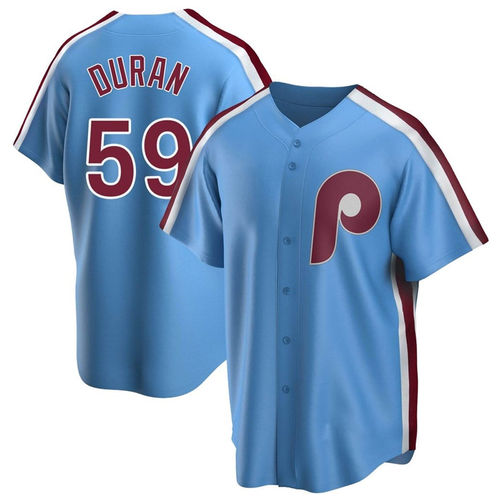 CAdoa P.Phillies #59 Jhoan Duran Player Light Blue Home Limited Game Stitched Jerseys