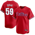 CAdoa P.Phillies #59 Jhoan Duran Player Red Home Limited Stitched Jerseys