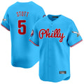 CAdoa P.Phillies #5 Bryson Stott Player Light Blue Phillies & Eagles Vapor Premier Limited Stitched Jerseys