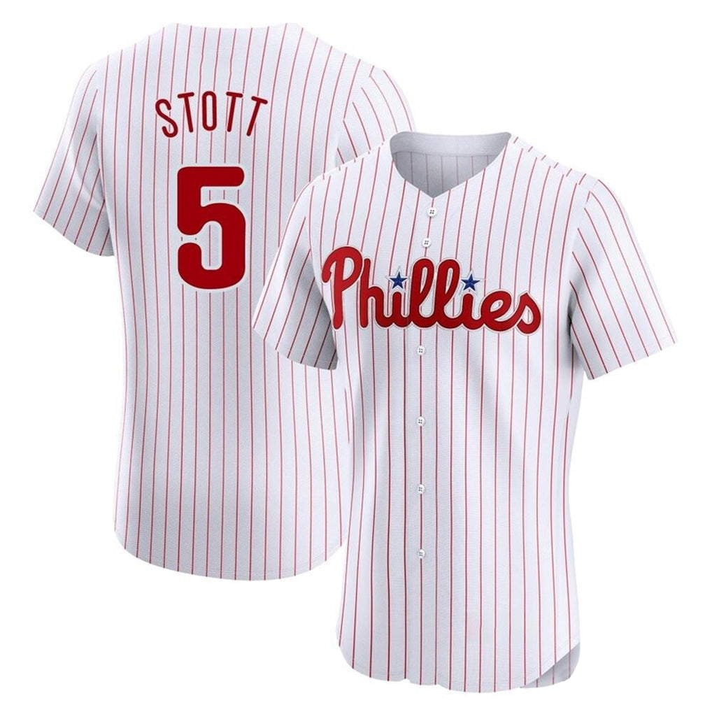 CAdoa P.Phillies #5 Bryson Stott Player White Home Limited Elite Stitched Jerseys