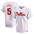 CAdoa P.Phillies #5 Bryson Stott Player White Home Limited Stitched Jerseys