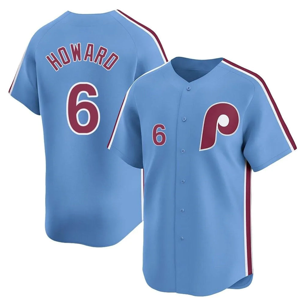 CAdoa P.Phillies #6 Ryan Howard Player Light Blue Home Limited Stitched Jerseys