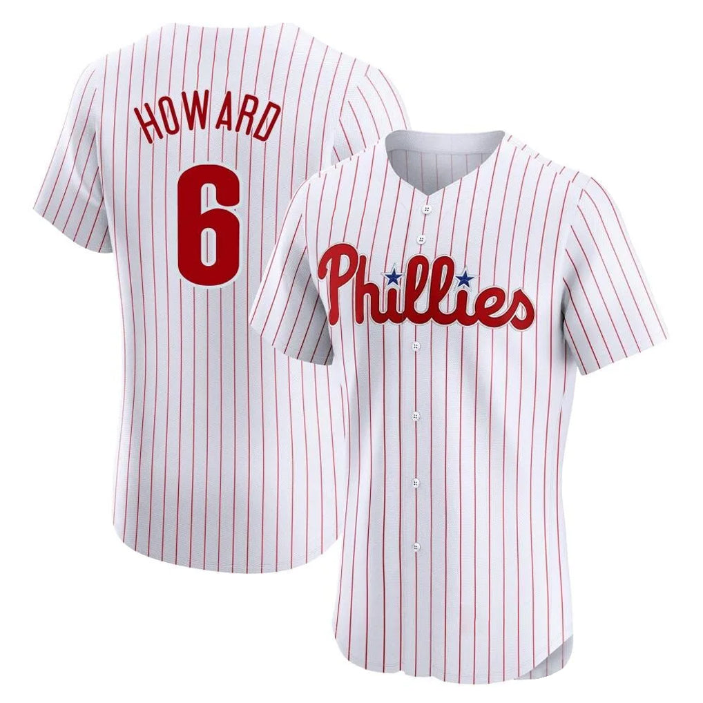 CAdoa P.Phillies #6 Ryan Howard Player White Home Limited Elite Stitched Jerseys