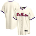 CAdoa P.Phillies Blank Player Cream Home Game Stitched Jerseys