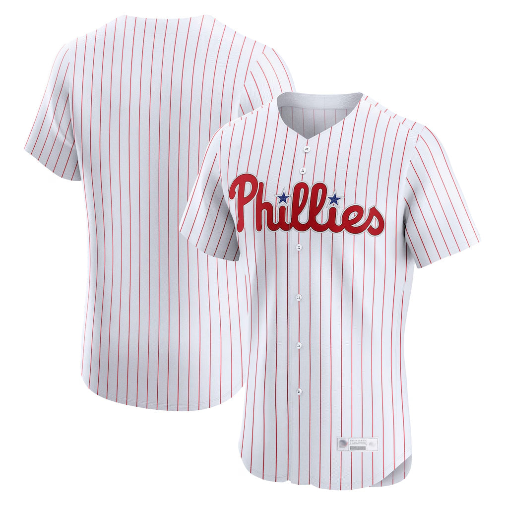 CAdoa P.Phillies Blank Player White Home Limited Elite Stitched Jerseys