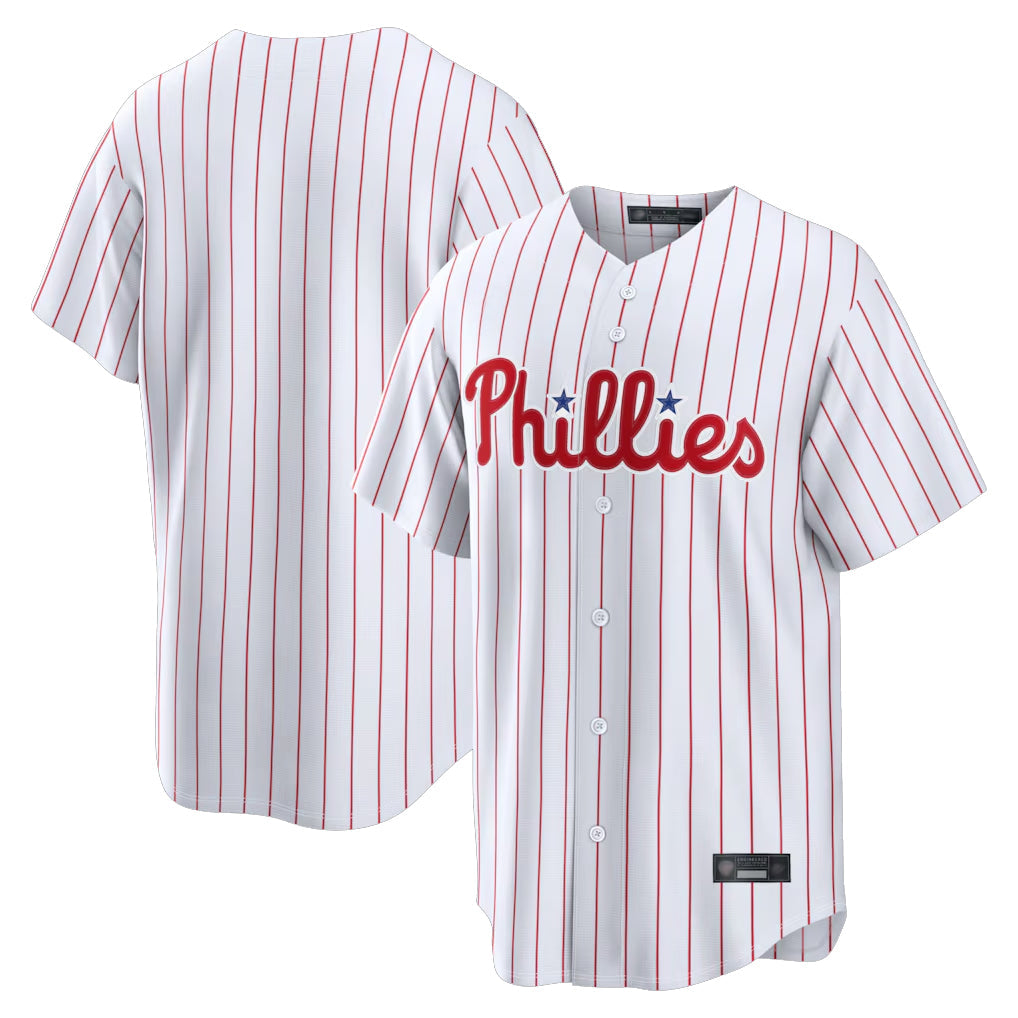 CAdoa P.Phillies Blank Player White Home Limited Stitched Jerseys