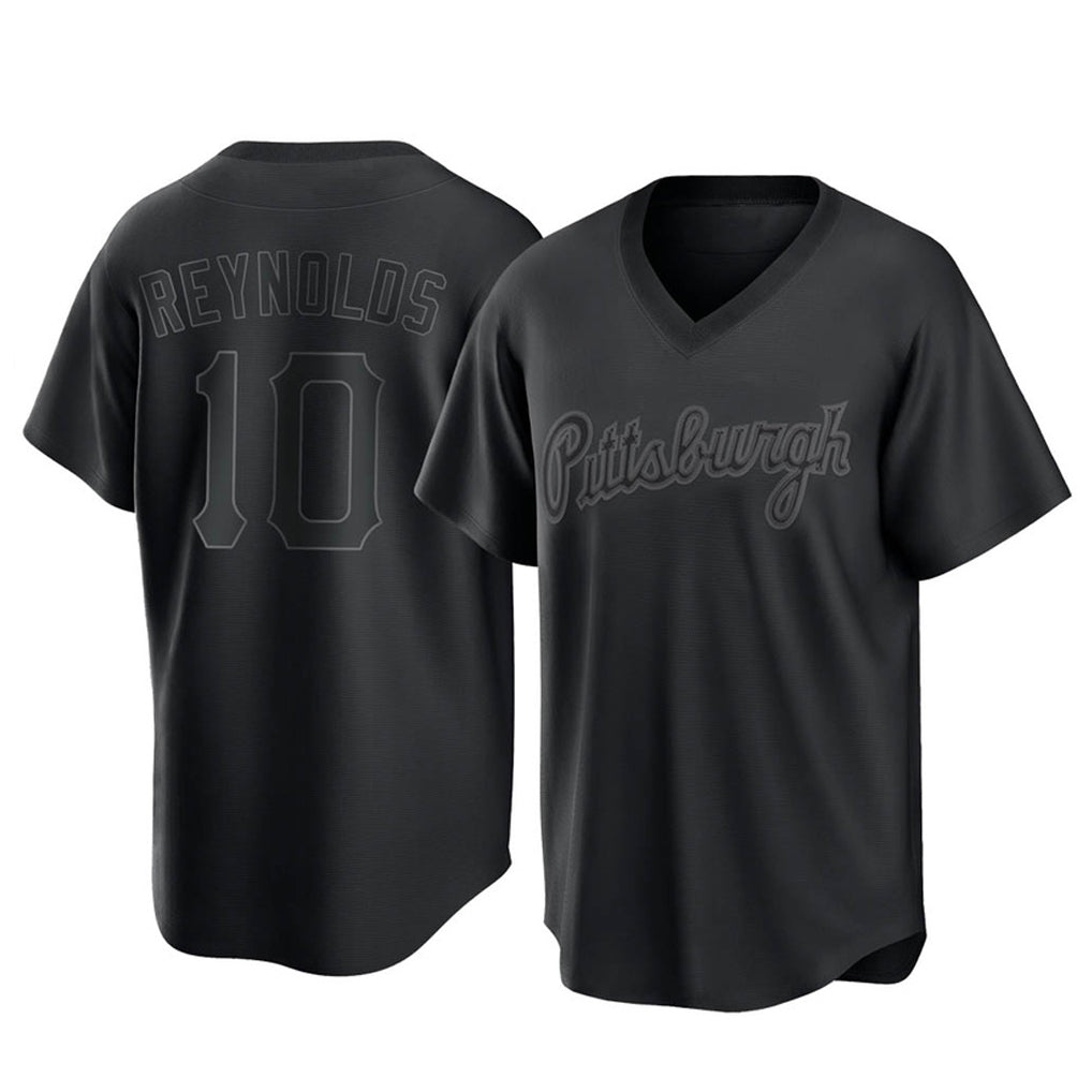 CAdoa P.Pirates #10 Bryan Reynolds Player Black Fashion Home Game Stitched Jerseys