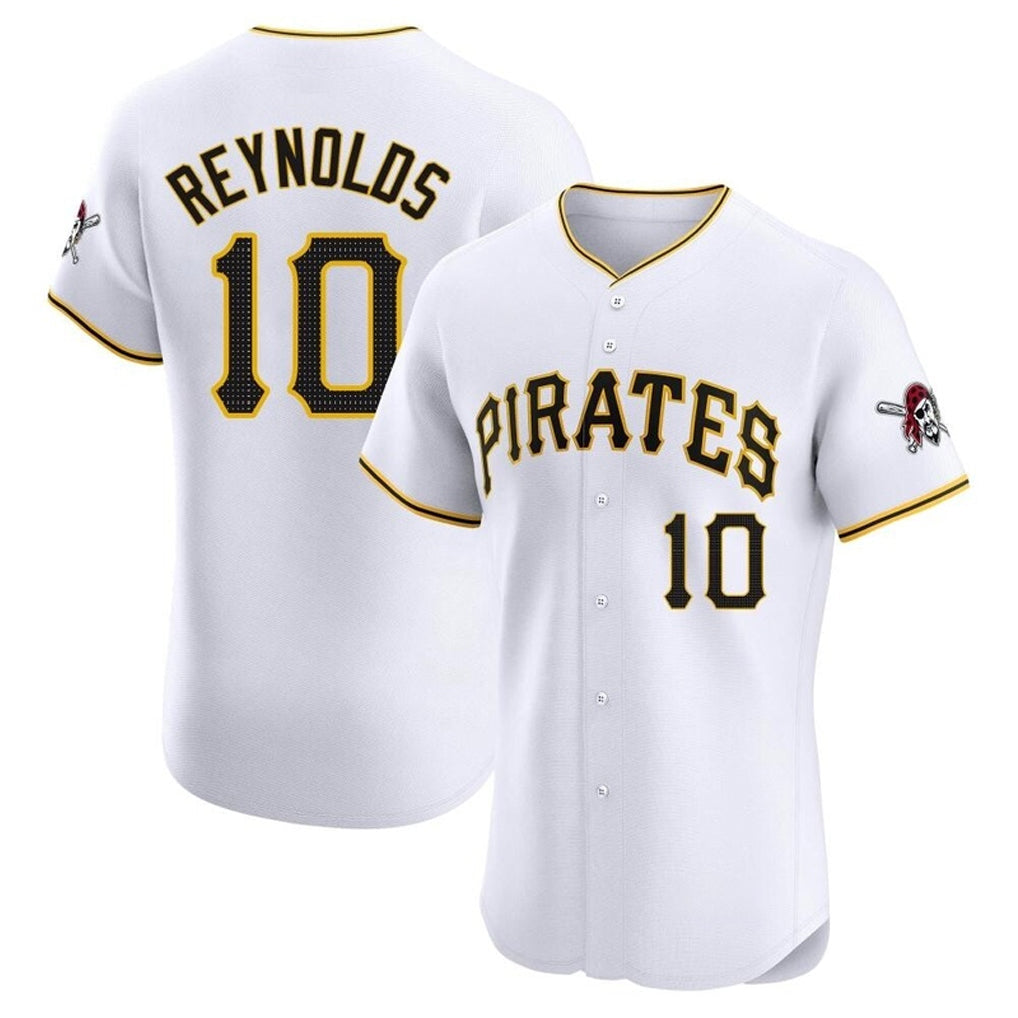 CAdoa P.Pirates #10 Bryan Reynolds Player White Home Limited Elite Stitched Jerseys