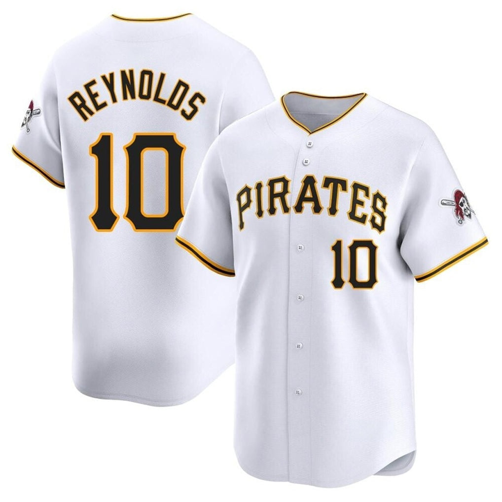 CAdoa P.Pirates #10 Bryan Reynolds Player White Home Limited Stitched Jerseys