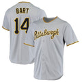 CAdoa P.Pirates #14 Joey Bart Player Gray Road Home Game Stitched Jerseys