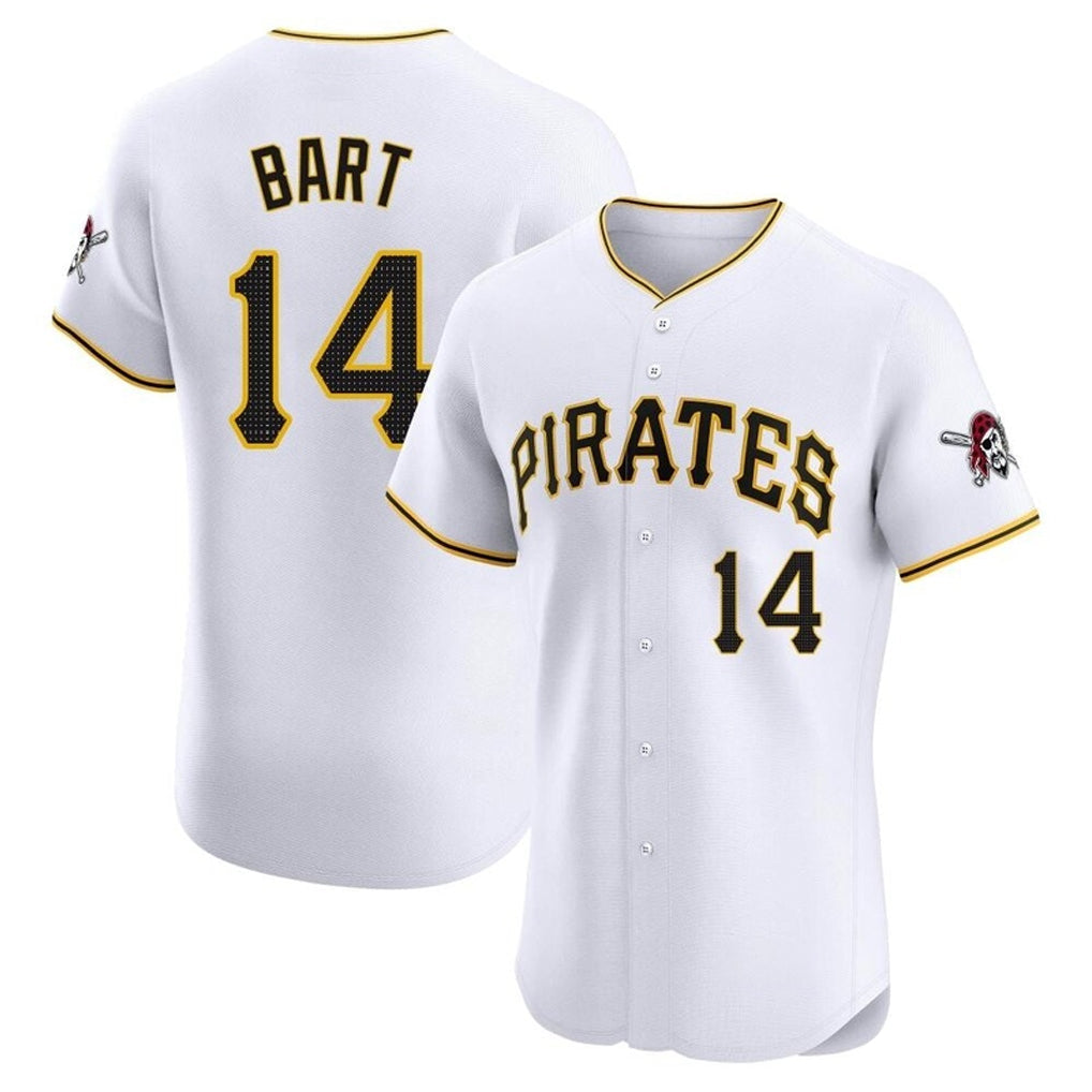 CAdoa P.Pirates #14 Joey Bart Player White Home Limited Elite Stitched Jerseys