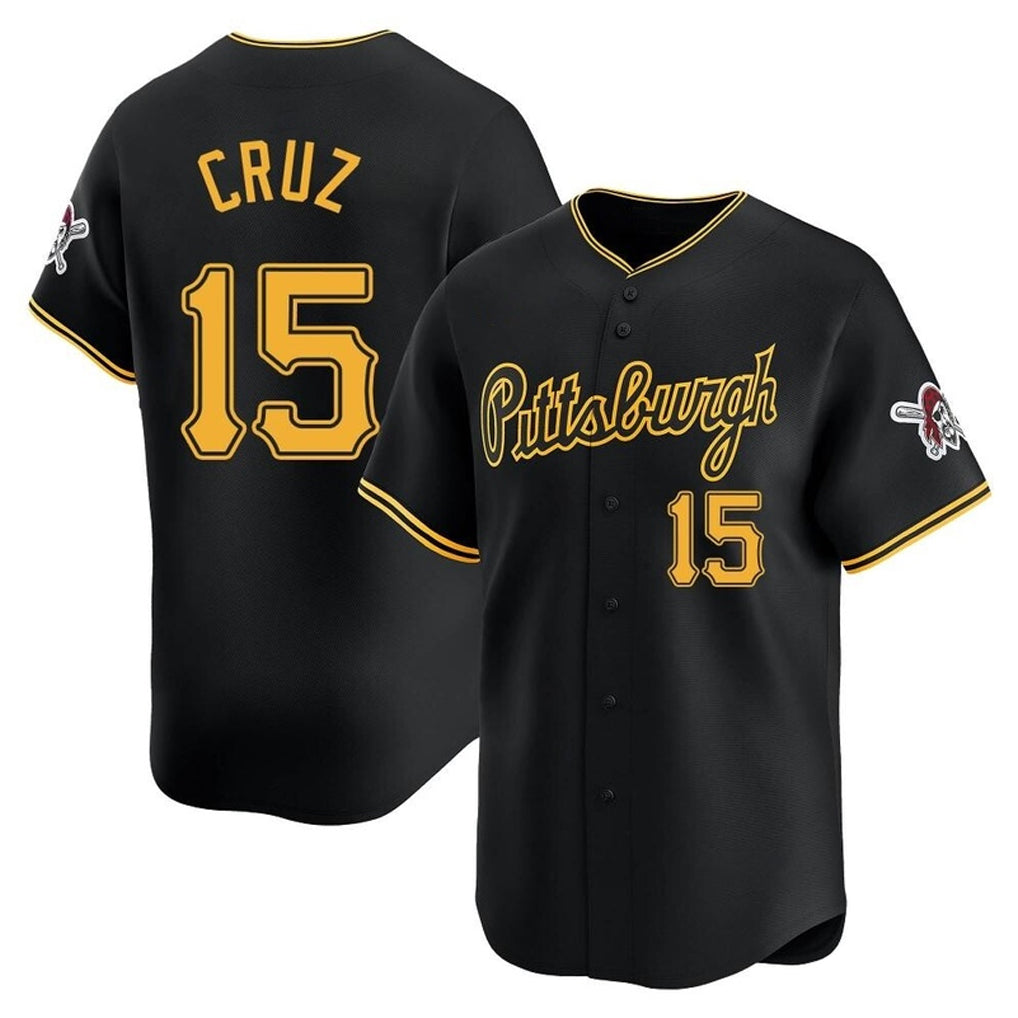 CAdoa P.Pirates #15 Oneil Cruz Player Black Home Limited Stitched Jerseys
