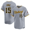CAdoa P.Pirates #15 Oneil Cruz Player Gray Road Home Limited Stitched Jerseys