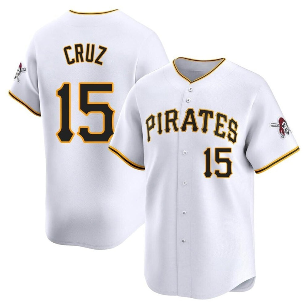 CAdoa P.Pirates #15 Oneil Cruz Player White Home Limited Stitched Jerseys