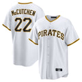 CAdoa P.Pirates #22 Andrew McCutchen Player White Home Game Stitched Jerseys