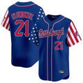 CAdoa P.Pirates #21 Roberto Clemente Player Royal 2025 Independence Day Vapor Premier Limited Stitched Jerseys