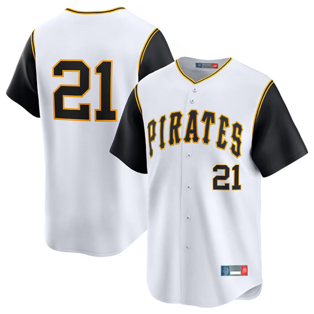 CAdoa P.Pirates #21 Roberto Clemente Player White Throwback Cooperstown Limited Stitched Jerseys
