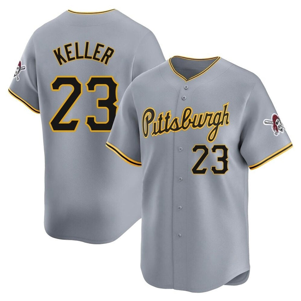 CAdoa P.Pirates #23 Mitch Keller Player Gray Road Home Limited Stitched Jerseys