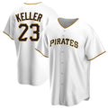 CAdoa P.Pirates #23 Mitch Keller Player White Home Game Stitched Jerseys