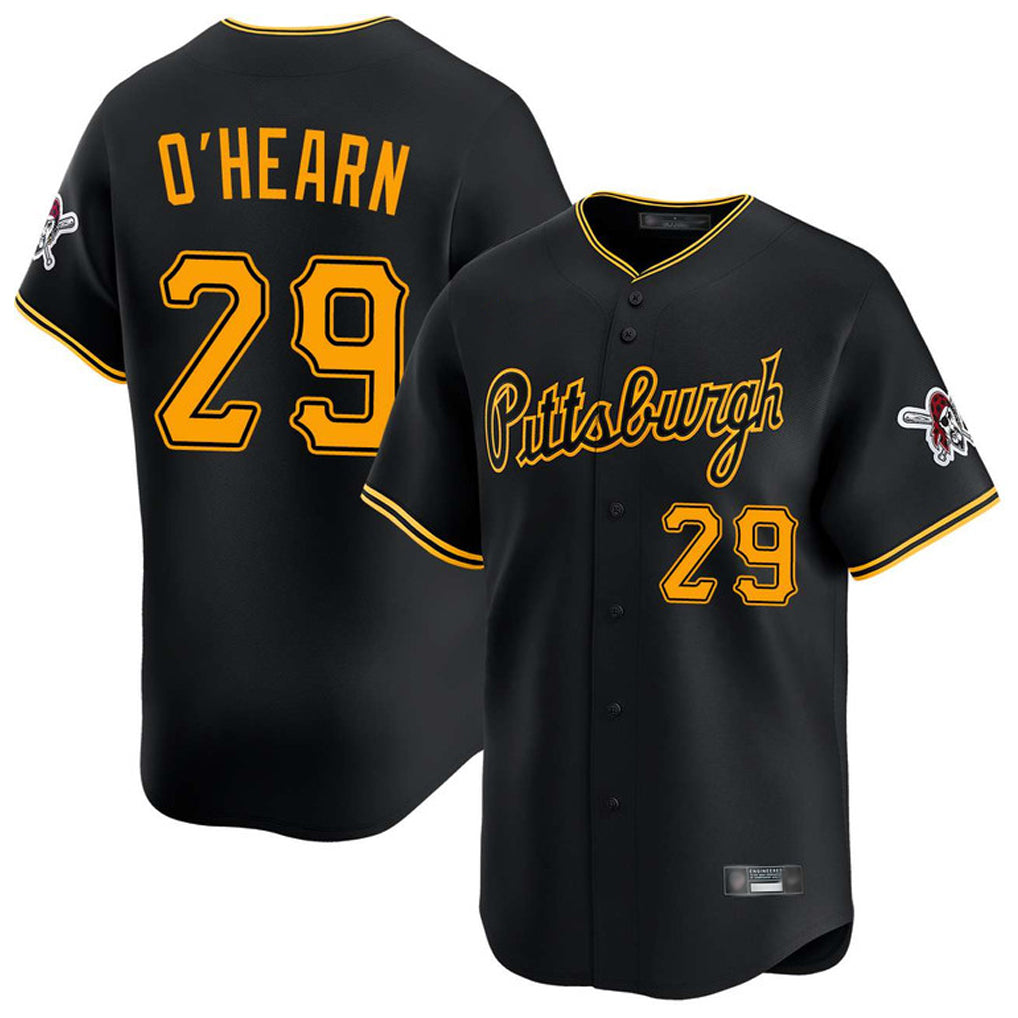 CAdoa P.Pirates #29 Ryan O'Hearn Player Black Alt Home Limited Stitched Jerseys