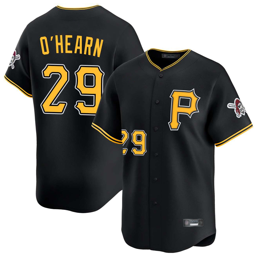 CAdoa P.Pirates #29 Ryan O'Hearn Player Black Alternate Limited Game Stitched Jerseys