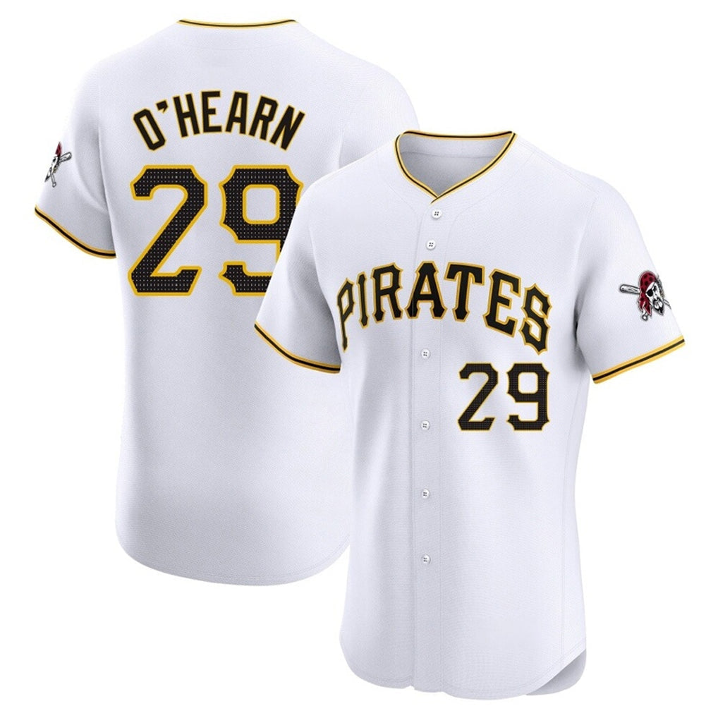 CAdoa P.Pirates #29 Ryan O'Hearn Player White Home Limited Elite Stitched Jerseys