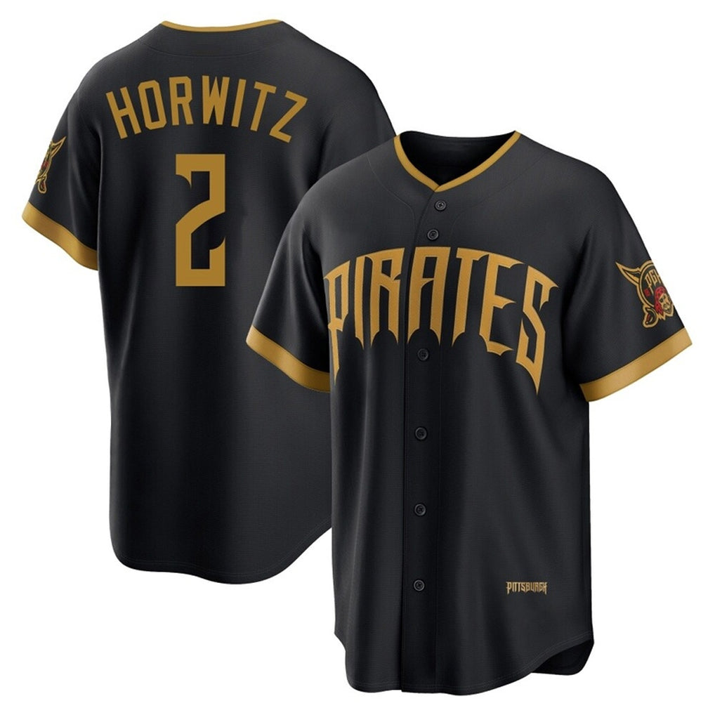 CAdoa P.Pirates #2 Spencer Horwitz Player Black 2026 City Connect Home Limited Stitched Jerseys