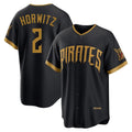 CAdoa P.Pirates #2 Spencer Horwitz Player Black 2026 City Connect Home Limited Stitched Jerseys