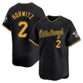 CAdoa P.Pirates #2 Spencer Horwitz Player Black Alt Home Limited Stitched Jerseys